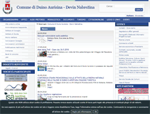 Tablet Screenshot of comune.duino-aurisina.ts.it